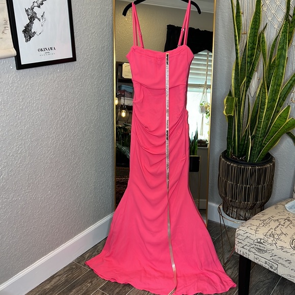 HOUSE OF CB 'Milena' Hot Pink Corset Maxi Dress NWOT - Picture 7 of 10